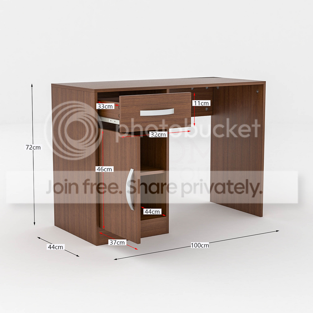 Computertisch 1 Schublade 1 Tür Laptop PC Tisch Büro Arbeitsstation